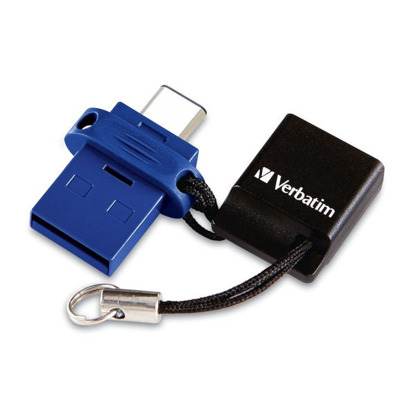 Verbatim 49967 USB-nøgle USB Type-A / USB Type-C 3.2 Gen 1 (3.1 Gen 1) Sort, Blå, Sølv