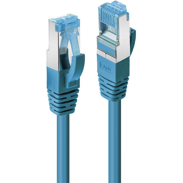 Lindy 5m Cat.6A S/FTP cable de red Azul Cat6a S/FTP (S-STP)