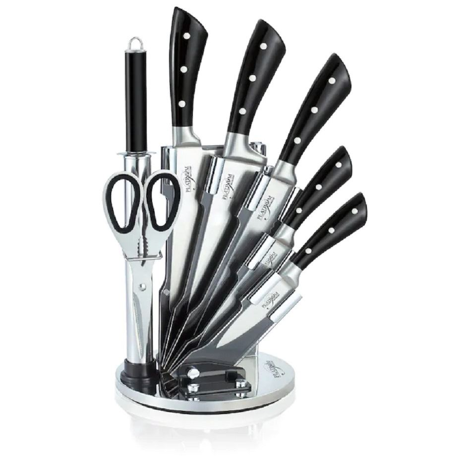 Platinum Collection 8 részes Professzionális késkészlet állvánnyal (PL-S08B) (PL-S08B)