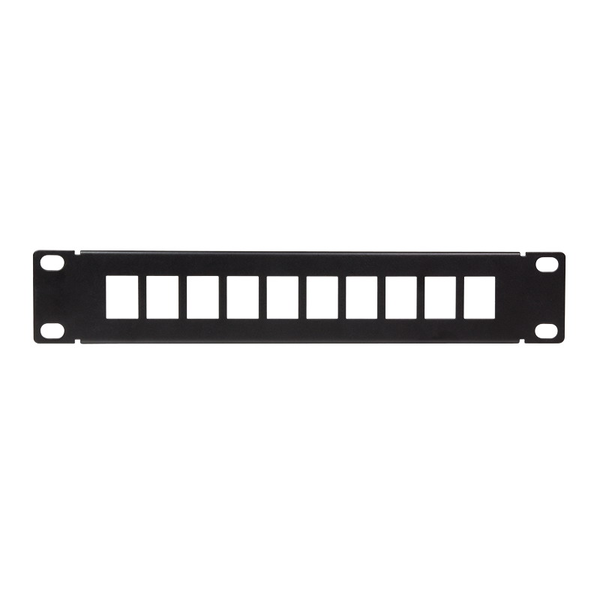 Logilink 10" kystone panel for 10 keystone jacks, black