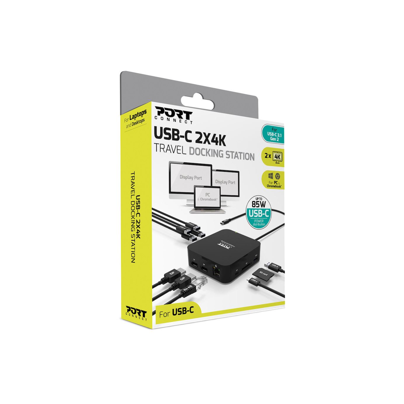 Port Designs 901907 drôtová dokovacia stanica USB 3.2 Gen 1 (3.1 Gen ... (p901907)