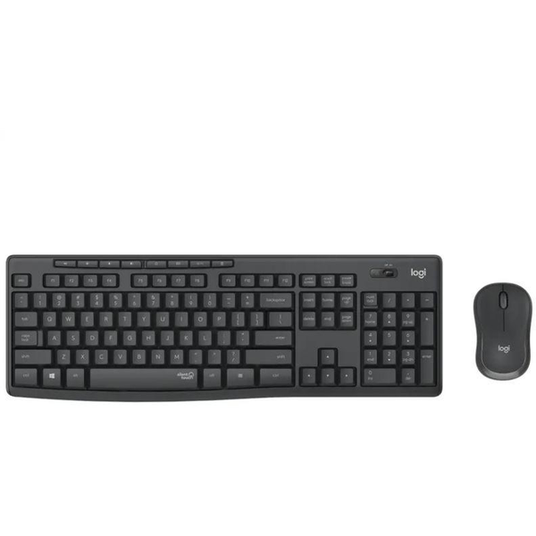 Logitech MK295 Silent Wireless Combo tastiera Mouse incluso Ufficio RF Wireless Ungherese Grafite