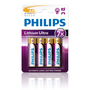 Philips Lithium Ultra FR6LB4A/10 háztartási elem Egyszer használatos elem AA Lítium