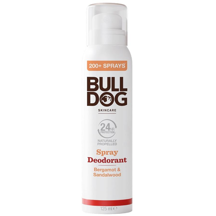 BULLDOG Bergamot & Sandalwood Spray Deodorant 125 ml (5060896575513)