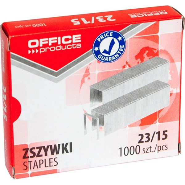 Office Products Zszywki OFFICE PRODUCTS, 23/15, 1000szt.
