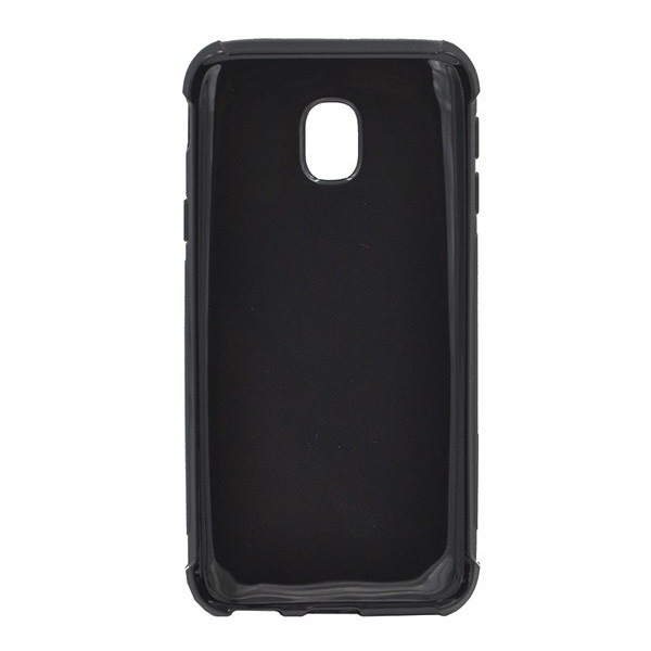 Szilikon telefonvédő (közepesen ütésálló, légpárnás sarok, fényes) FEKETE [Samsung Galaxy J3 (2017) SM-J330 EU] (5996457779161)
