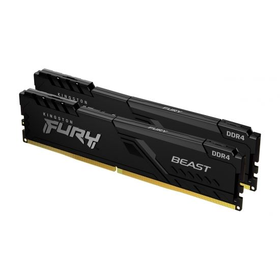 16GB 3733MHz DDR4 RAM Kingston Fury Beast memória CL17 (2x8GB) (KF437C19BBK2/16)