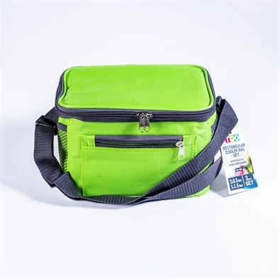 TOO CB-300 téglalap alakú ételhordó hűtőtáska 3db ételtartóval zöld (CB-300)