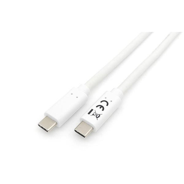 Equip 128361 USB kábel 1 M USB 3.2 Gen 1 (3.1 Gen 1) USB C Fehér