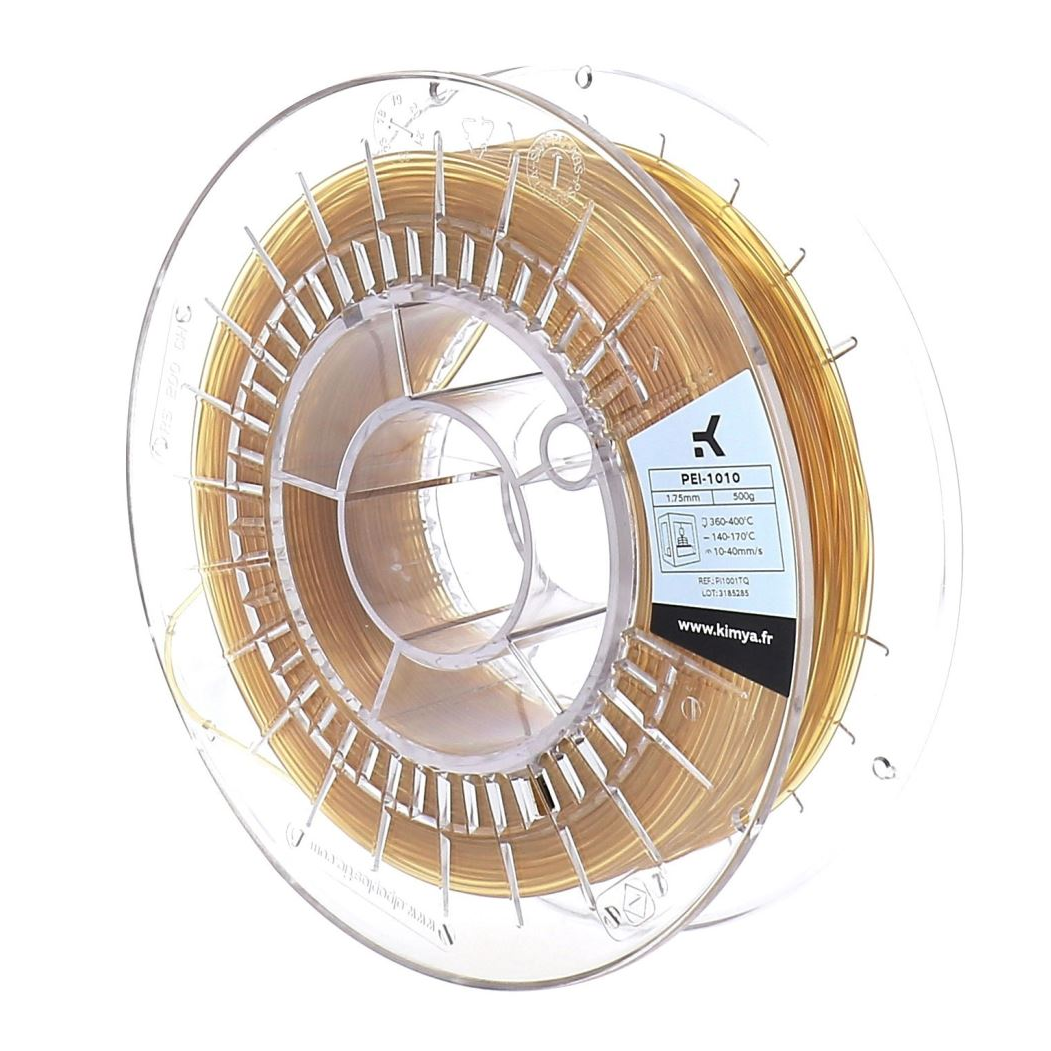Kimya PEI-1010 3D nyomtatószál 1.75mm, 500g borostyánsárga (PI1001TQ) (PI1001TQ)