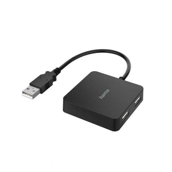 Hama 00200121 hub USB 2.0 480 Mbit/s Čierna