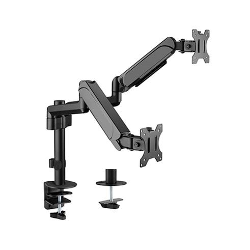 Gembird 2 karos asztalra erősíthető monitor tartó 17”-32” fekete (MA-DA2P-01)