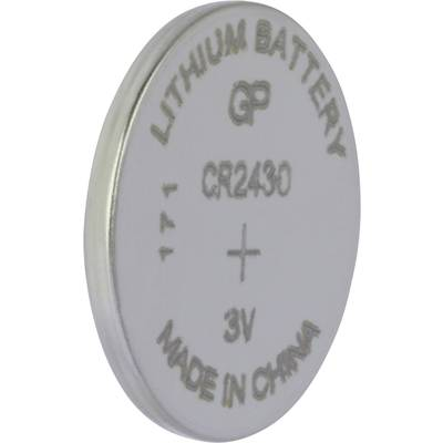 GP Batteries CR2430 Gombelem CR 2430 Lítium 300 mAh 3 V 1 db (0602430C1)