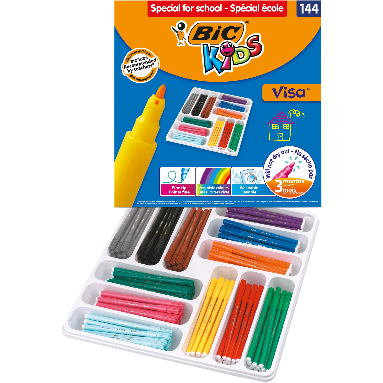 Doboz keverék Visa fixy 144db (3086124001038)