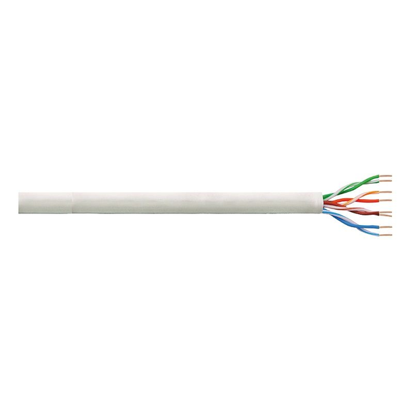 Cat6 Patch 100m. U/UTP Grijs LogiLink AWG24 CCA