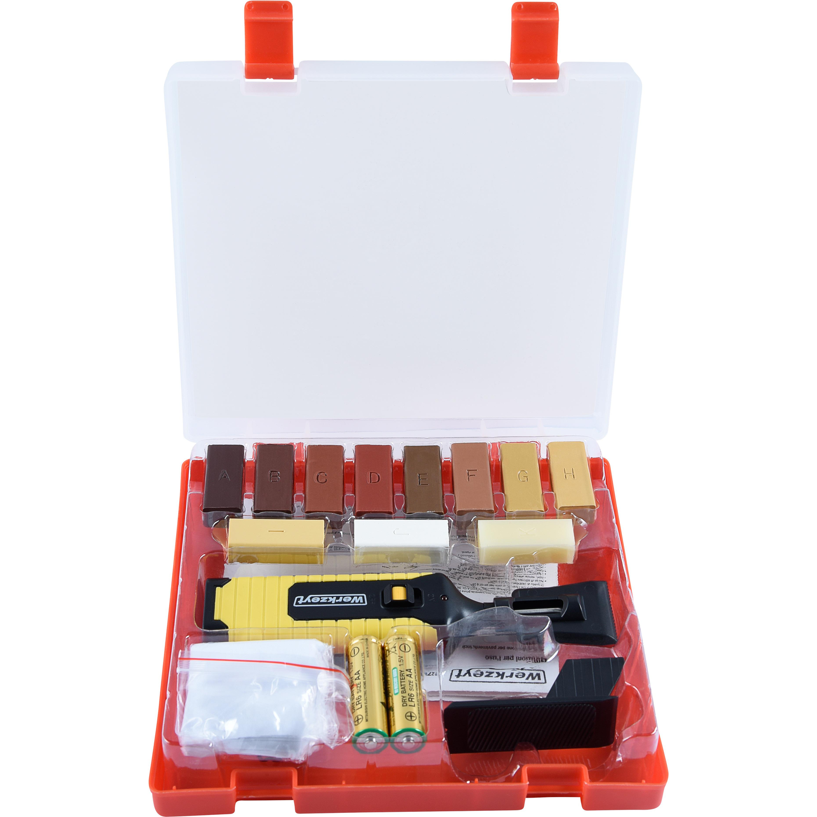 WERKZEYT Parketta, laminált, fa és parafa padlójavító készlet (B27691)