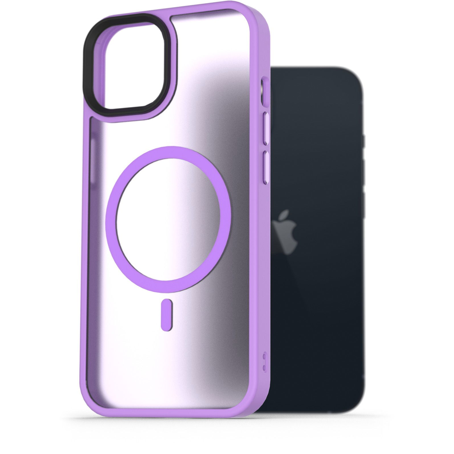 AlzaGuard Matte Case iPhone 13 MagSafe világoslila tok (AGD-PCMM41V)