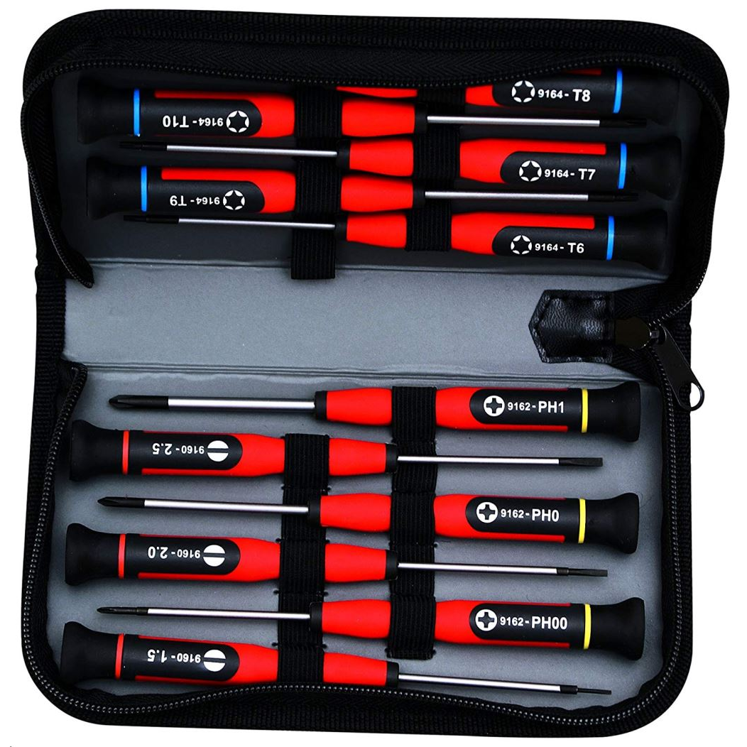 Peddinghaus csavarhúzó készlet műszerész, 12 részes, textil tartóban (9169020001) (9169020001)