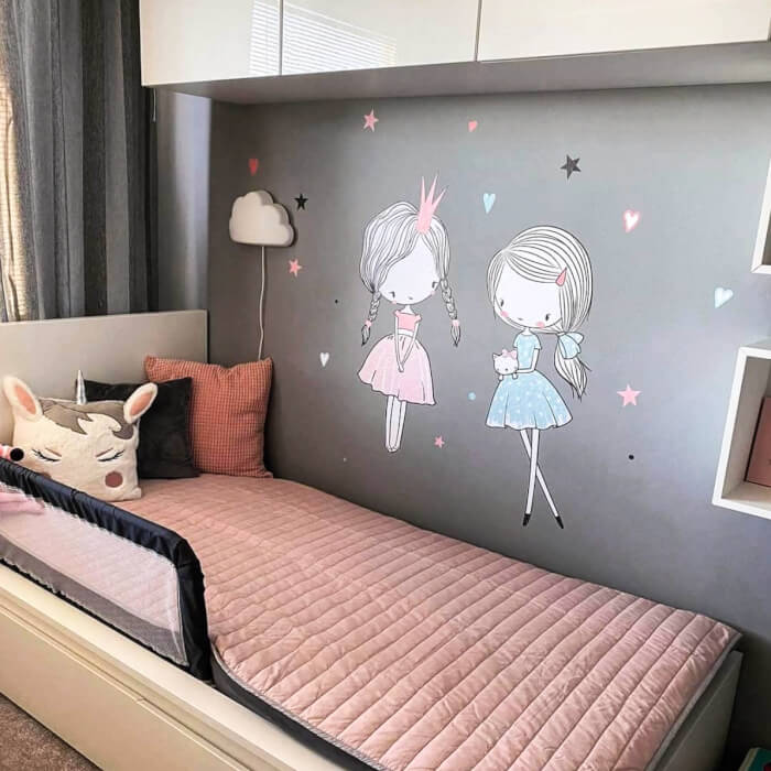 INSPIO tündérek, falmatrica menta és púder színben (9007f)