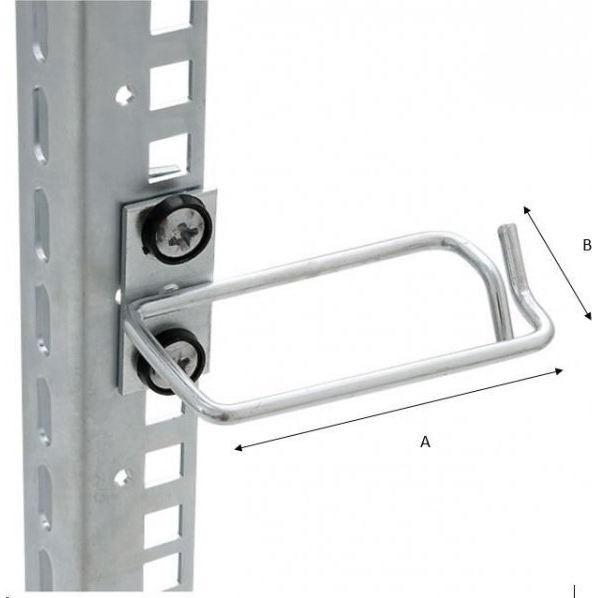 Triton Cable management rings, vertical cable maangement, front cable entry, laterally offset mounting, Width 80 x Depth 40 mm - RAX-D3-X48-X3