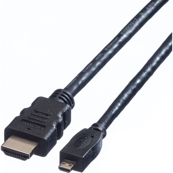 VALUE Kabel HDMI M - MICRO HDMI Ethernet High Speed M 2m