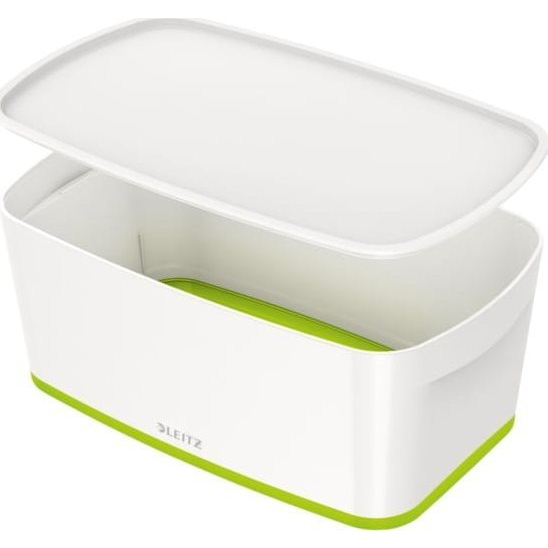 Leitz 52291054 úložný box Odkladacia schránka Obdĺžnikový ABS umelá hmota Zelená, Biela