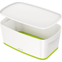 Leitz 52291054 úložný box Odkladacia schránka Obdĺžnikový ABS umelá hmota Zelená, Biela