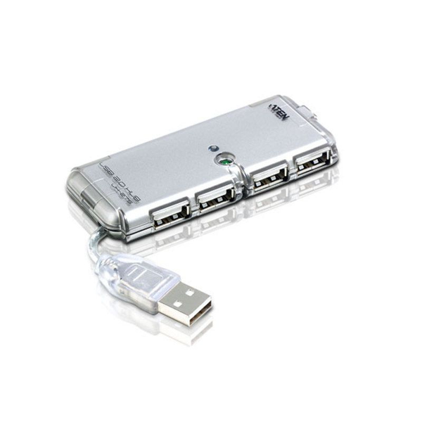 ATEN UH275Z-AT-G interface hub 480 Mbit/s Zilver