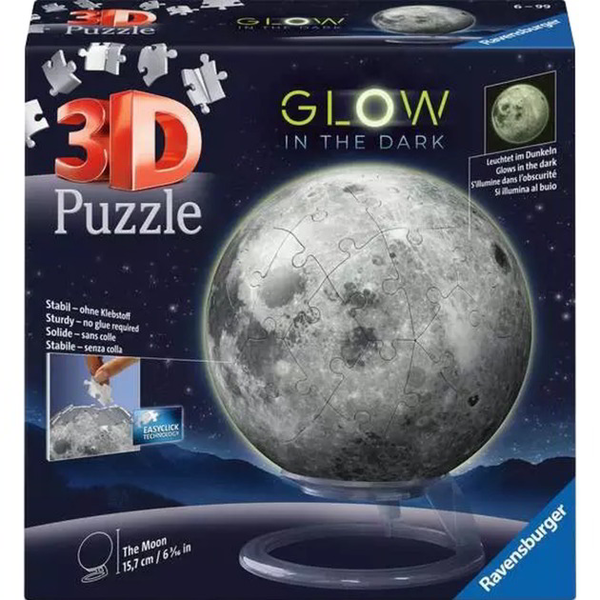 Ravensburger Puzzle 115860 Puzzle-Ball Měsíc svítící ve tmě
