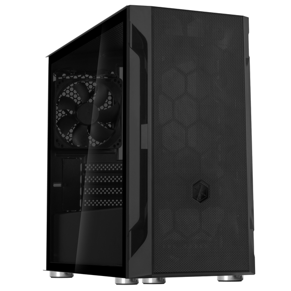 SilverStone FARA H1M Edzett üveg Számítógépház - Fekete