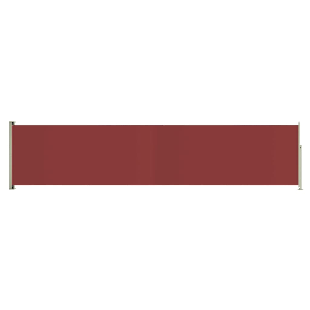 piros kihúzható oldalsó terasznapellenző 140 x 600 cm (317955)