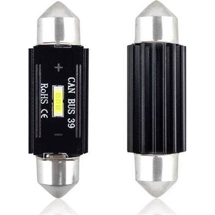  AMiO LED CANBUS 1 SMD UltraBright 1860 Festoon 39mm White 12V/24V