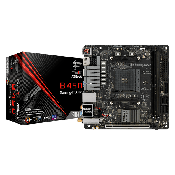 Дънна платка ASRock Fatal1ty B450 Gaming-ITX/ac AM4