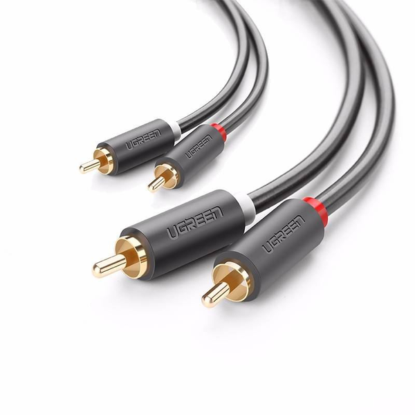 Ugreen 10520 cavo audio 5 m 2 x RCA Nero