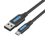 Vention COLBH USB kábel USB 2.0 2 m USB A Micro-USB B Čierna