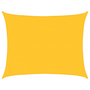 sárga négyszögletű HDPE napvitorla 160 g/m² 6x7 m