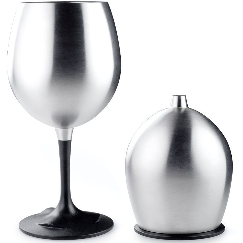 GSI Outdoors Glacier Stainless Nesting Red Wine Glass (090497633102)