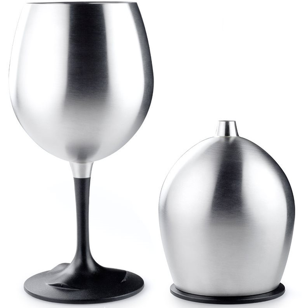 GSI Outdoors Glacier Stainless Nesting Red Wine Glass