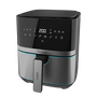 Freidora de Aire sin Aceite Cecotec Cecofry Full Inoxblack 5500 pro, 1700 W, 5.5 L - Inox