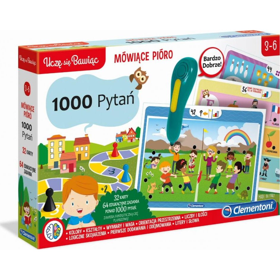 Clementoni 50653 Beszélő Toll 1000 Kérdéssel Tanulj és Szórakozz Lengyel Nyelven (50653 CLEMENTONI)