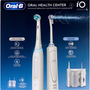 Braun Oral-B Center OxyJet Elektromos Szájzuhany 600ml és Oral-B iO4 Elektromos fogkefe - Fehér