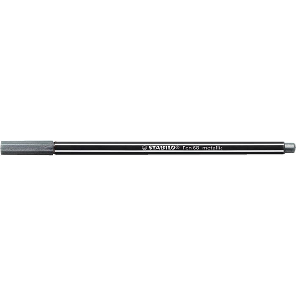 STABILO Pen 68 metallic filtpen Mellem Sølv 1 stk