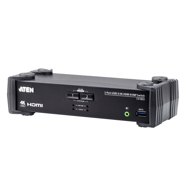ATEN CS1822-AT-G KVM kapcsoló Fekete (CS1822-AT-G)