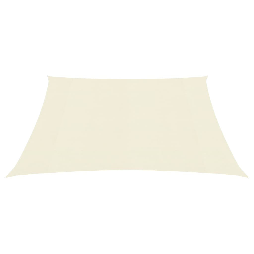 krémszínű HDPE napvitorla 160 g/m² 2,5 x 2,5 m (311163)