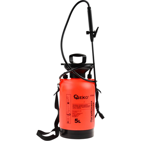 Pulverizator manual Geko G73235, 5 l, portocaliu