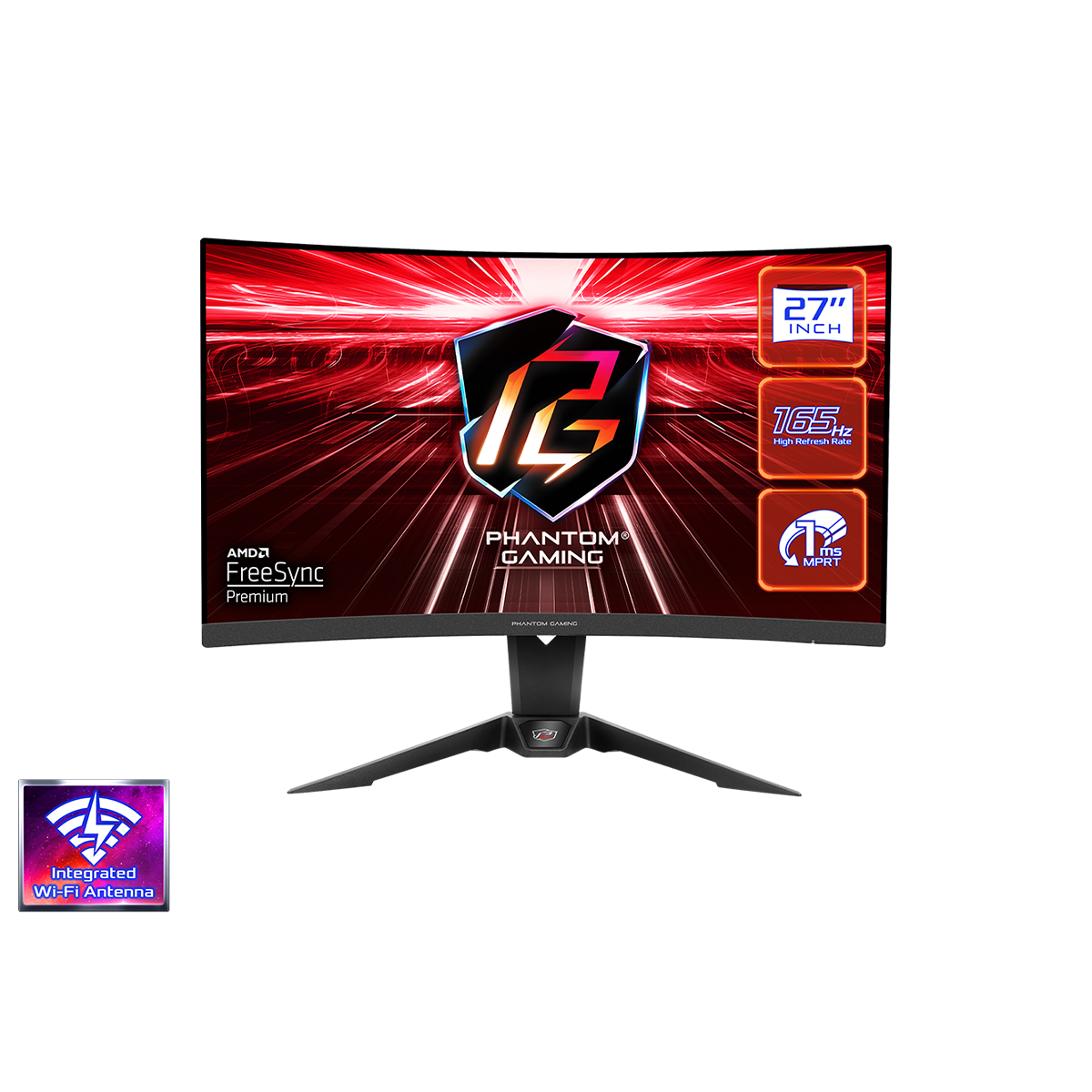 ASRock PG27Q15R2A 27" QHD 165Hz Ívelt Gaming Monitor (PG27Q15R2A)