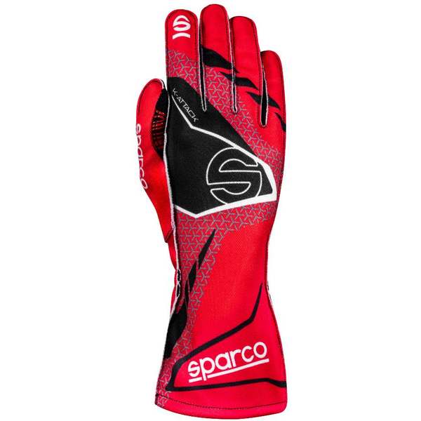 Sparco Kartingové rukavice K-ATTACK, červeno-černé, vel. 11