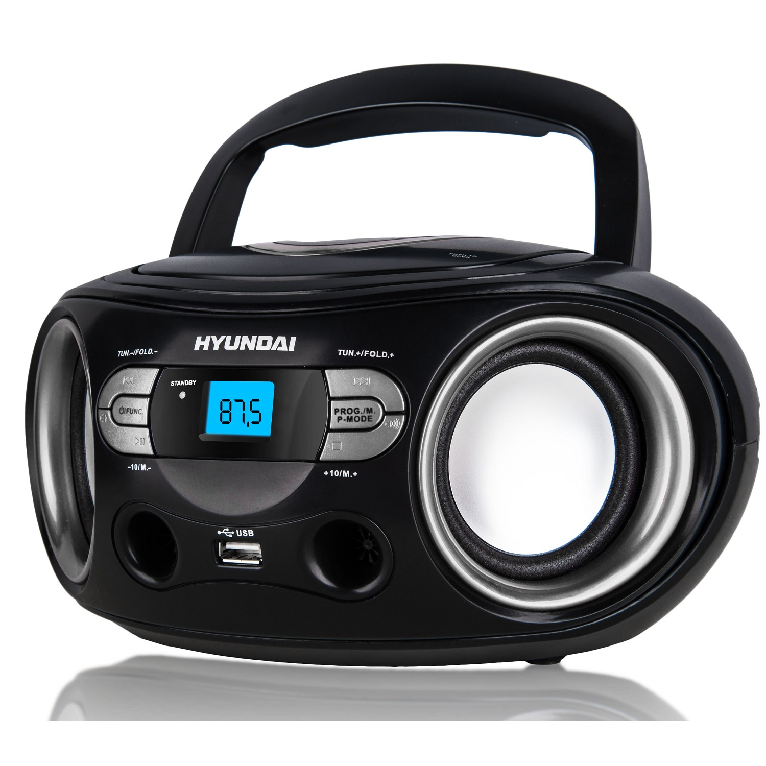 Hyundai TRC 533 AU3BS CD-s rádió - Fekete/Ezüst (TRC533AU3BS)