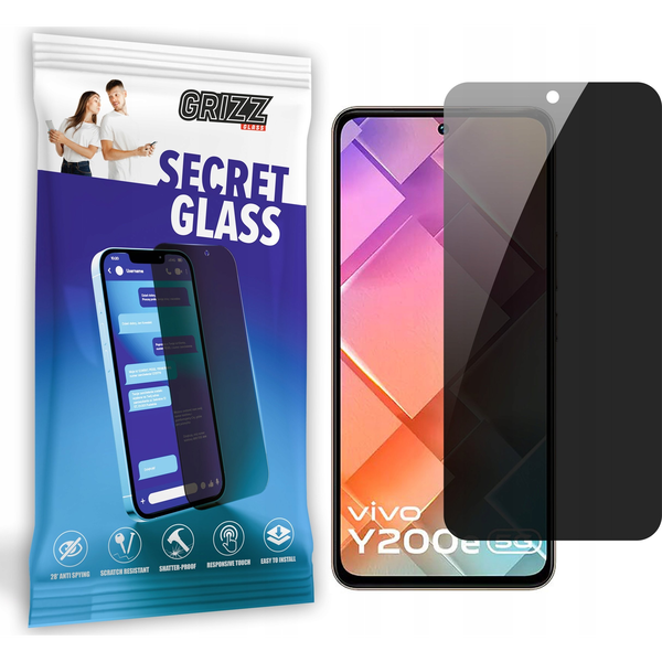  GrizzGlass Szkło prywatyzujące GrizzGlass SecretGlass do Vivo Y200e