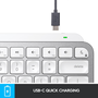 Logitech MX Keys Mini For Mac Minimalist Wireless Illuminated Keyboard клавиатура Блутут QWERTZ Немски Сив